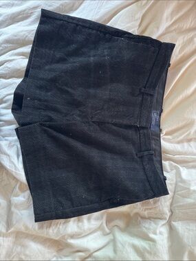 GAP Black Herringbone Tailored Shorts